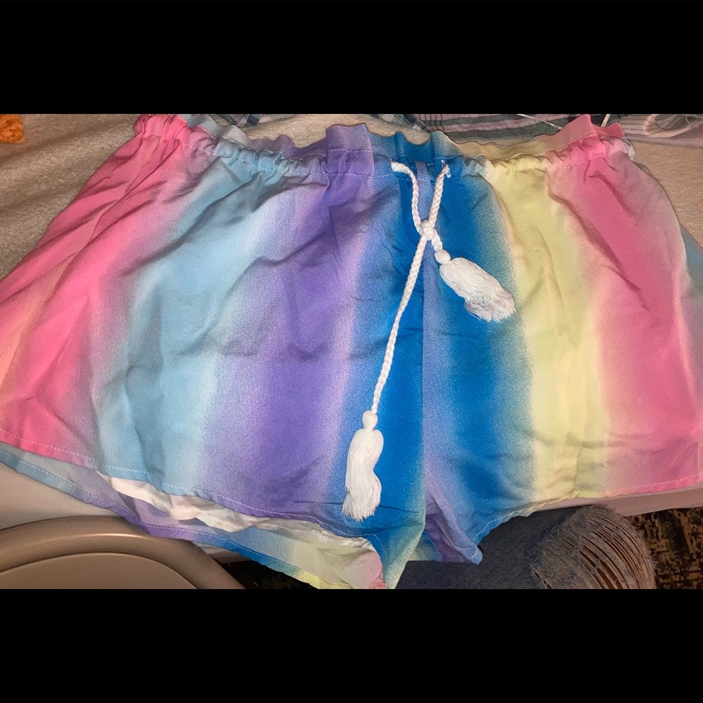 Tie dye shorts
